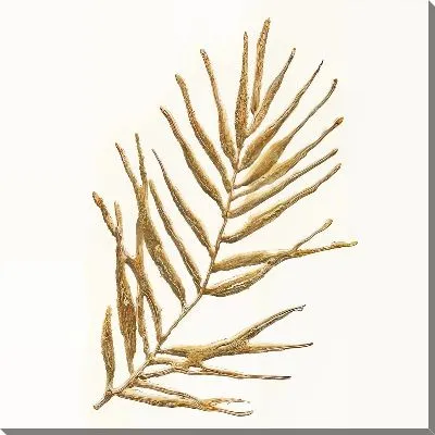 Ветка растения в золотых оттенках
