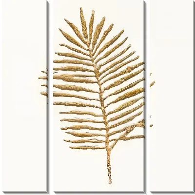 Модульная картина Золотой листок №1