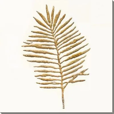 Картина маслом Золотой листок №1