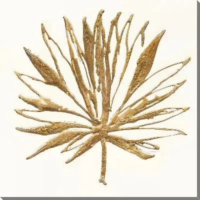 Картина маслом Золотой листок №2