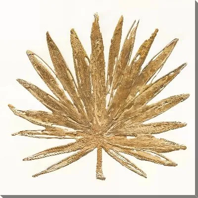 Картина маслом Золотой листок №3