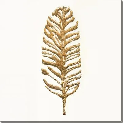 Картина маслом Золотой листок №4