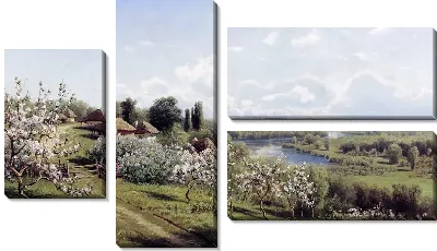 Картина Яблони в цвету (Apple Trees in Bloom)