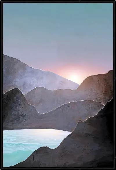 Картина Рассвет в горах №4