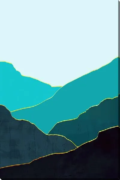 Картина маслом Лазурные горы