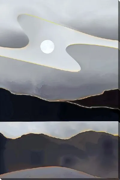 Картина маслом Ночь в горах