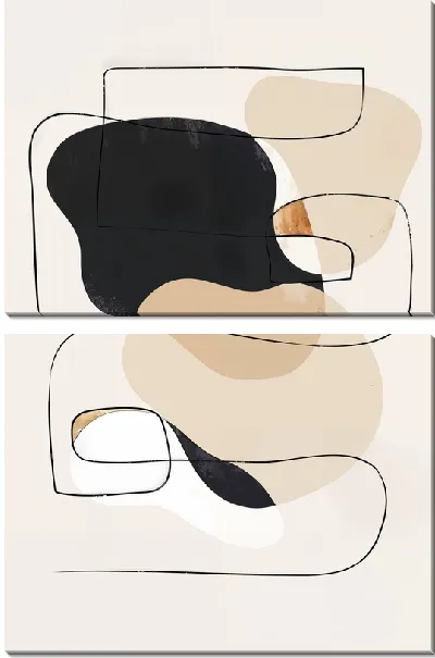 Модульная картина Фигура минимализма