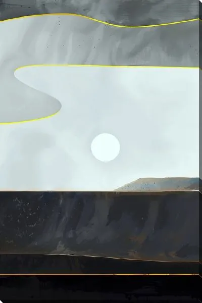 Картина маслом Круг вдали