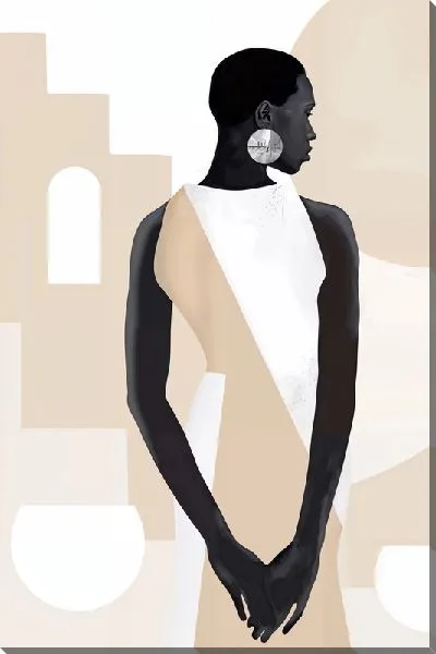 Постер Африканка с сережками