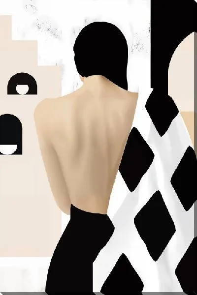 Постер Девушка с открытой спиной