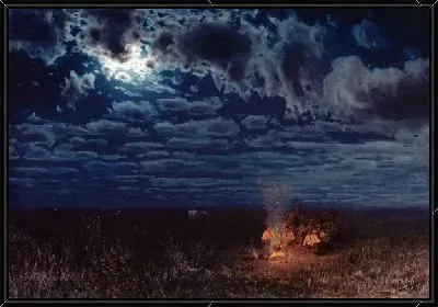 Ночью в степи (At night in the desert)