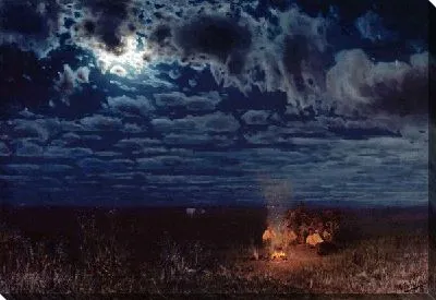 Картина Ночью в степи (At night in the desert)