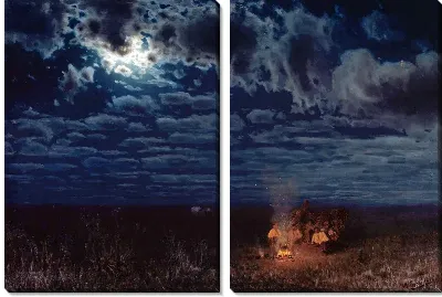 Ночью в степи (At night in the desert)