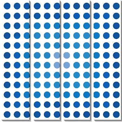 Модульная картина Синие круги