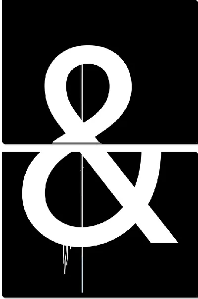 Модульная картина Знак "&"