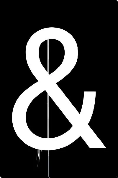 Постер Знак "&"