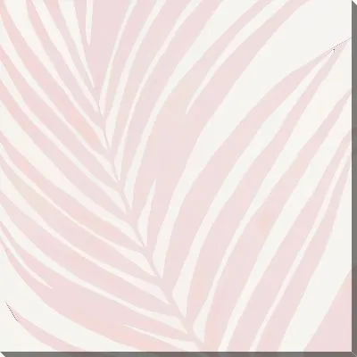 Картина маслом Листья в розовом оттенке