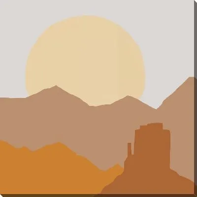 Картина маслом Колорадо в стиле минимализм