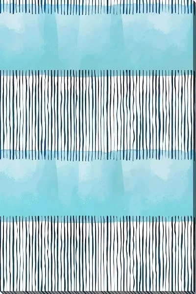 Картина маслом Синие и голубые линии