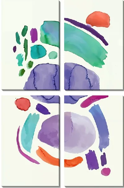 Модульная картина Акварельная коллекция