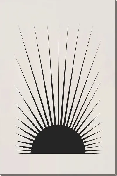 Картина маслом Черные лучи