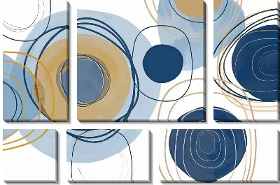 Модульная картина Под микроскопом