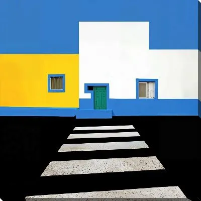 Картина маслом Наземный переход зебра