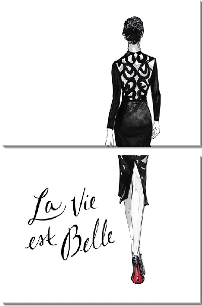 Модульная картина La vie est Belle