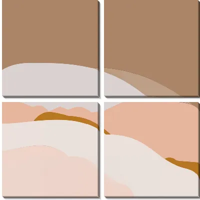 Барханы в стиле минимализм