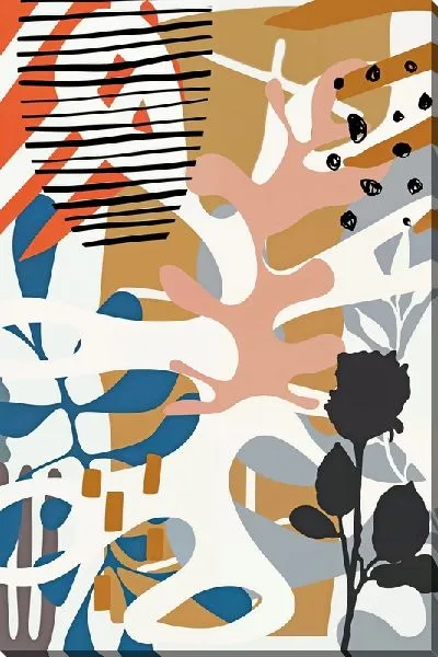 Картина маслом Коллаж из растений