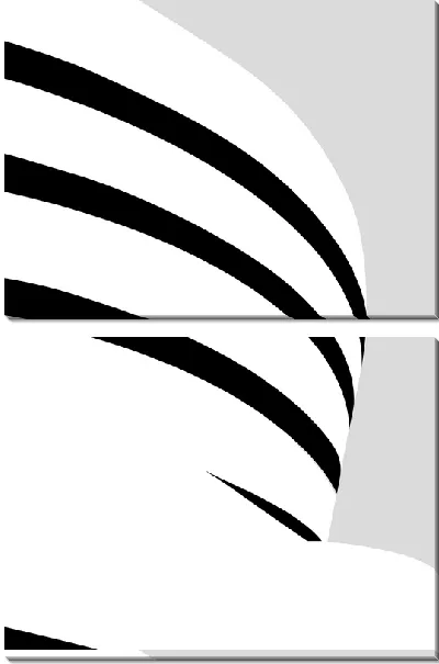 Модульная картина Музей Гуггенхайма в стиле минимализм