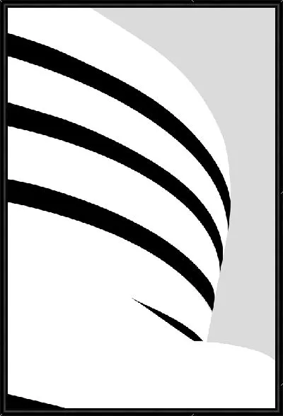 Картина Музей Гуггенхайма в стиле минимализм