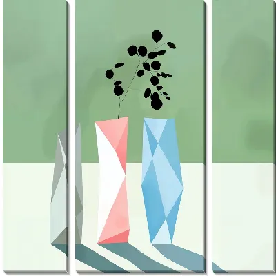 Три вазы в стиле минимализм