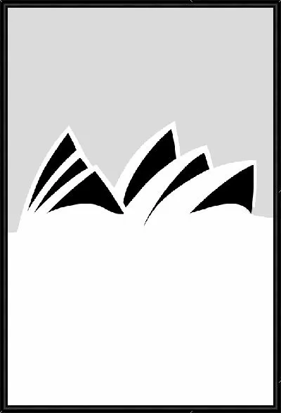 Картина Сиднейский оперный театр в стиле минимализм