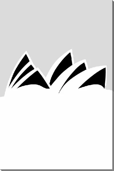 Постер Сиднейский оперный театр в стиле минимализм