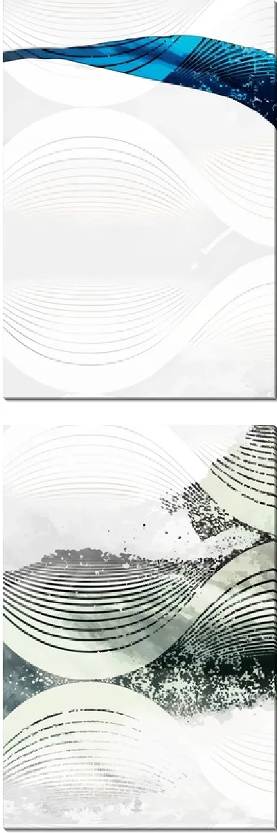 Модульная картина Полупрозрачная композиция