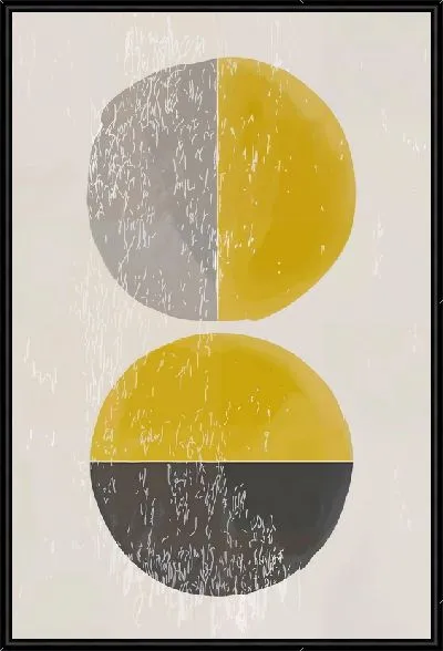 Картина Два разноцветных круга