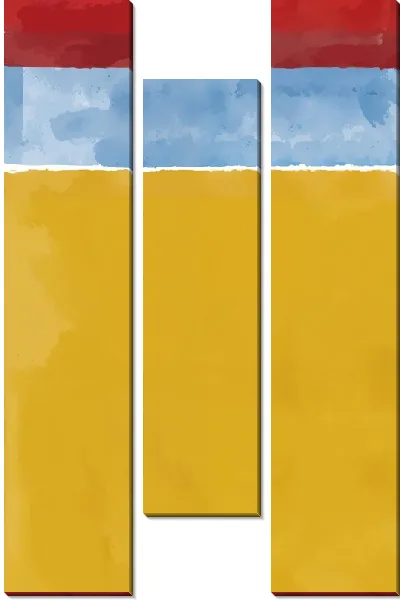 Модульная картина Акварельная текстура №6