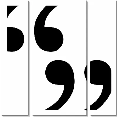 Модульная картина Кавычки