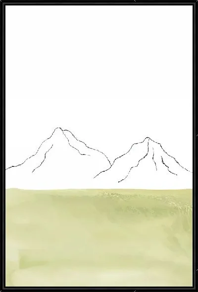 Картина Горы в стиле минимализм №2