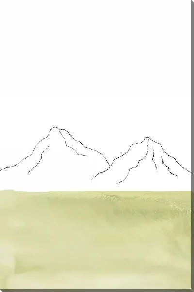 Постер Горы в стиле минимализм №2