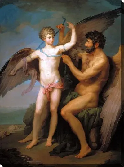 Картина Дедал привязывает крылья Икару