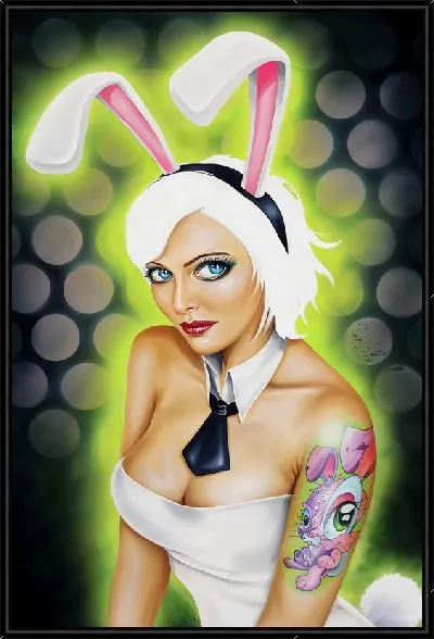 Картина Девушка с ушками Playboy