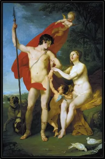 Картина Венера и Адонис