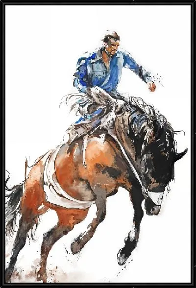 Картина Ковбой на лошади