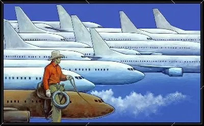 Ковбой на самолетах