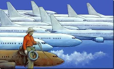 Ковбой на самолетах