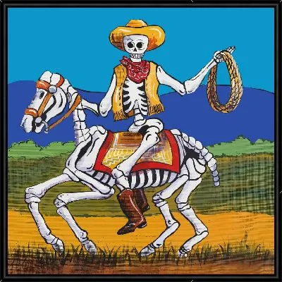 Ковбой-скелет