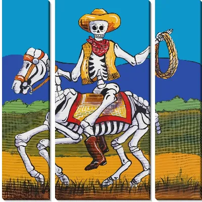 Ковбой-скелет
