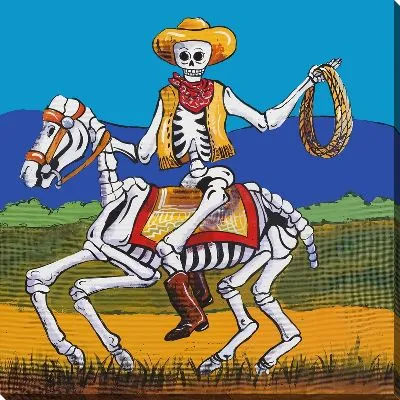 Ковбой-скелет